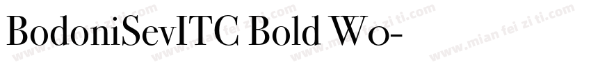 BodoniSevITC Bold W0字体转换